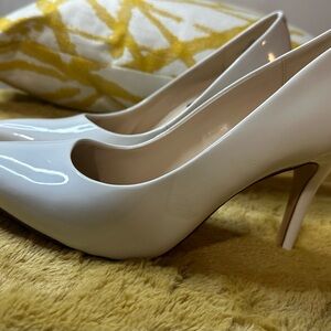 Nine West Women's White Heels
